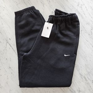 Nike NRG Solo Swoosh Heavyweight Fleece Pants Black CW5460-010 Mens Size S NWT